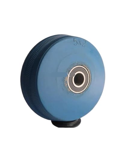 Roulette à roue de 8 pouces élastique bleu pour déplacer sans effort - 2