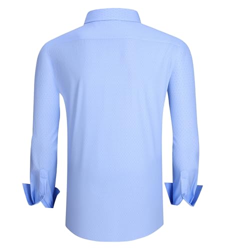 Alex Vando Mens Printed Dress Shirts Long Sleeve Regular Fit Button Down Shirt