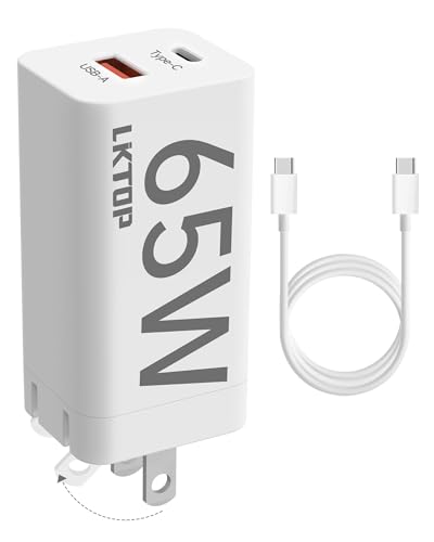 LKTOP 65W Super Fast Battery Charger USB-C/A Portable Charging for DJI/Specta Air 3/Mavic 3/Avata/Flip/Mini/Neo Series Drone, Charging Hub, Controller, Osmo Pocket 3/2, Action 5 Pro/4/3, Goggles 2