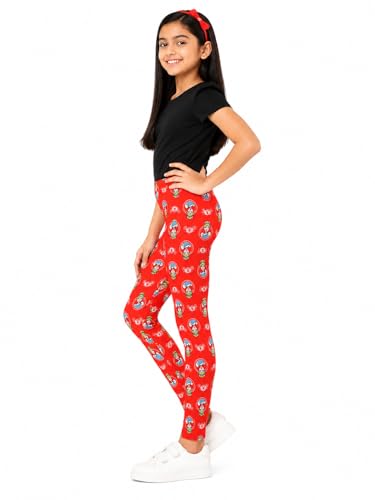 Image of BODYCARE Kids Girls Cotton Leggings | Soft Stretchable Pants, Playtime, Yoga & Casual Wear | Comfortable Elastic Waist Leggings for Toddler & Kids Girls