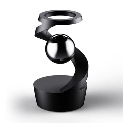 Gravity-Defying Kinetic Desk Toy | Levitating Spinning Metal Gyroscope | Executive Desk Toy with Floating Ball | Ideal for Office Decor and Focus...