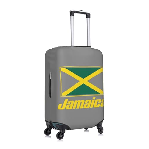 Jamaican flags Print Fashionable Suitcase Cover Personalized Luggage Protector for Travel and Business3