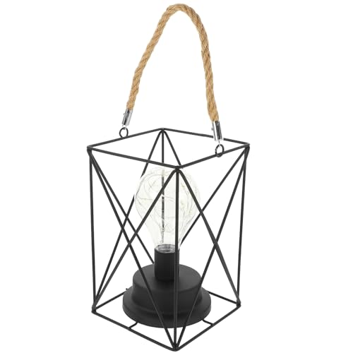 Didiseaon Lámpara Colgante Cuadrada para Exteriores 45v Luz LED Cálida sin Baterías Decoración para Camping Jardín y Porche Luz Colgante para Dormitorio y Terraza