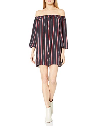 French Connection Women's Hasan Stripe Dress, Utility Blue/Multi, X-Small