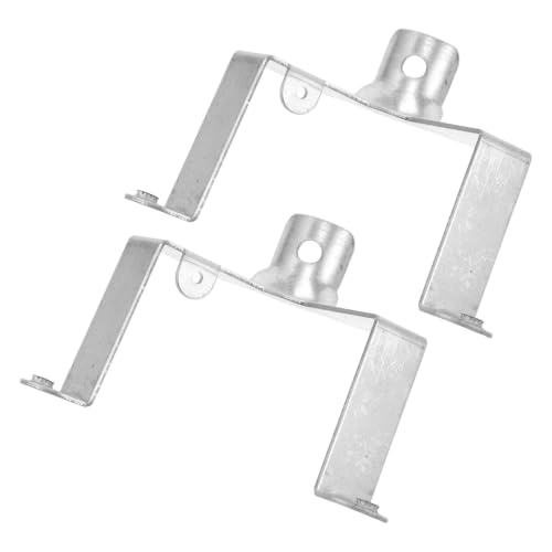 2pcs Ceiling Fan Motor Support Bracket Bent Mounting Plate | Galvanized Metal, Prealigned Industry Holes, Powder Coated Finish, Easy Retrofit for Residential Upkeep