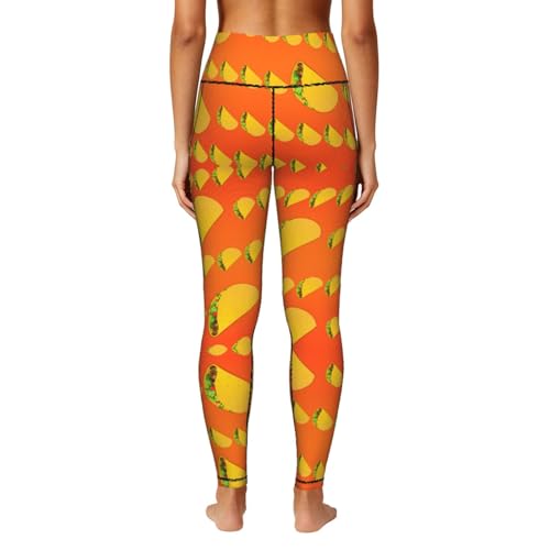 Leggings estampados divertidos con bolsillos para entrenar sin transparencias 4