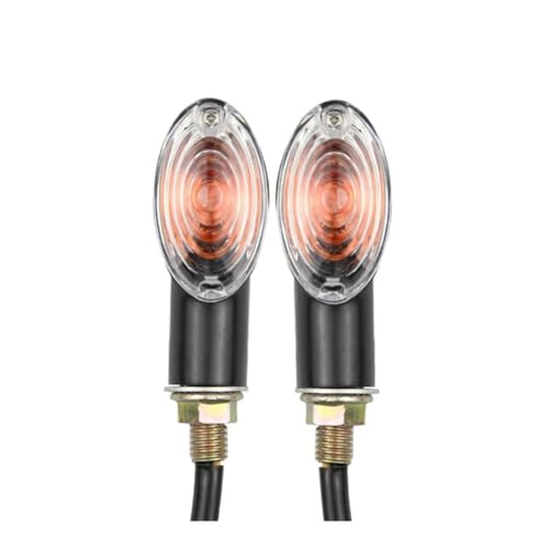 Clignotant de moteur moto 12V momt avec ampoule ambre pour sécurité routière, 2 pièces
