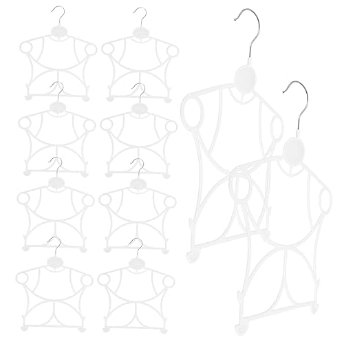 Unomor Infant Clothes Hangers Set of 10 Baby Hangers Clips Strong Structure Lightweight Prevent Wrinkles for Home and Shop