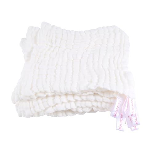 Pqahffowr Toallas de BañO de Muselina para BebéS, Paquete de 10 Toallas de AlgodóN Reutilizables y Suaves para la Cara del, para la Delicada Piel del
