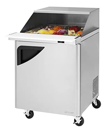 Turbo Air 1-Door Sandwich Salad Prep Table 8-CU.ft. TST-28SD-12-N-SL
