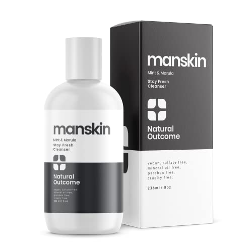 Natural Outcome Man Skin Face Wash Cleanser Skin Care - Mint & Marula Refreshing Facial Cleansing Gel For Men Sulfate Free 8 Oz #TOP12