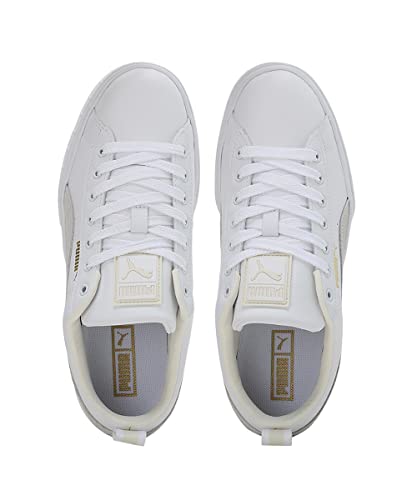 Image of Puma Womens Mayze LTH WN's White-Nimbus Cloud-Team Gold Sneaker - 4 UK (38198313)