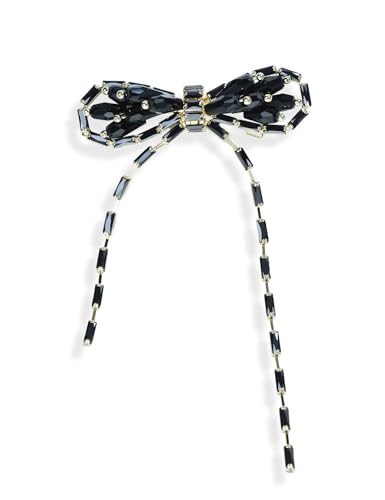 Image of Elegant Love Bow Brooch Micro Pave Cubic Zirconia Bowknot Wedding Bride Mother Brooch Pin Ribbon Shape Jewelry Brooch Breastpin