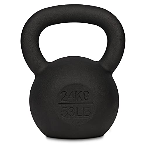 MuscleSquad Cast Iron Kettlebell 24kg - Kettlebell Weights Workout Equipment For Home Or Gym Use… - Image 3