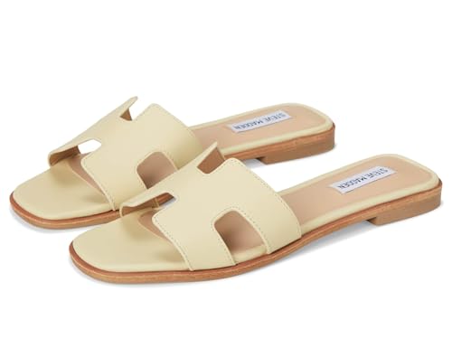 Steve Madden Women's Hadyn Slide Sandal, Butter Leather, 9.5
