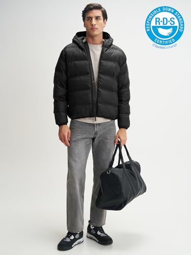 Image of XYXX Unisex Ultra-Warm Puffer Jacket | Heavy Winter Jacket For Men|Solid Long Sleeves Hooded Neck Jacket - Regular Fit | Bomber jackets With Pockets