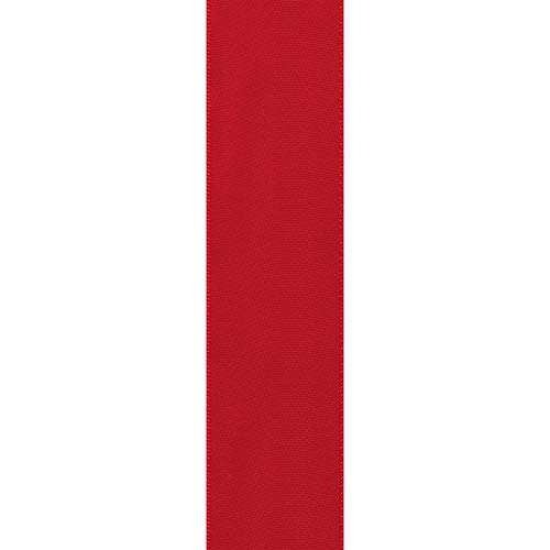 Berwick Offray 284933 1.5" Wide Double Face Satin Ribbon, Red, 3 Yds