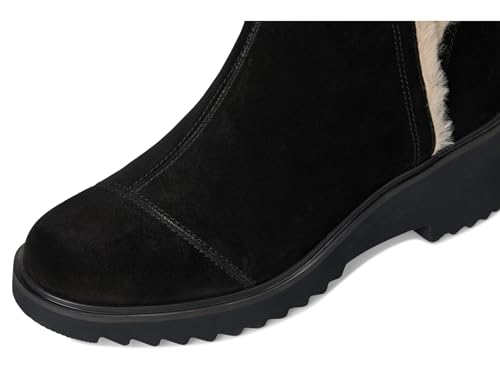 Image of TOMS Women's Maude Wedge Boot, Leather Upper, OrthoLite Insole, Side Zip, Lightweight
