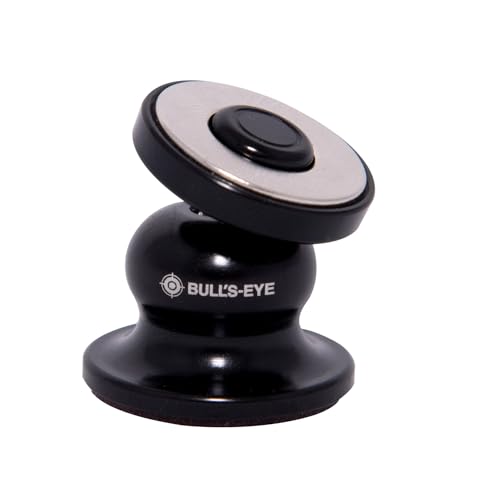 BULL'S-EYE Magnetic Cradle-Less Hinge Technology World's Smallest Ball Head Type car Mobile Holder (Product of South Korea) (Black)