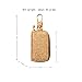 Premium Leather Key Fob Case for Women - Car Key Holder with Zipper Coin Pocket, Multi-Functional Keychain (Rose gold)