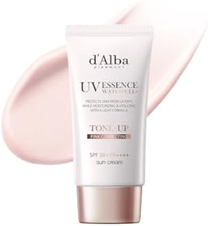 d'alba Piedmont Italian White Truffle Waterfull Tone-Up Sunscreen, Vegan Skincare, Tinted Moisturizer With Spf 50+ Pa++++, Glowy Sunscreen For Sensitive Skin - 50ml
