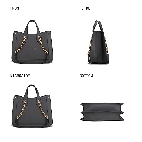 MKF Collection Tote Bag for Women, Vegan Leather Top-Handle Shoulder bag Purse Tote Satchel Handbag4