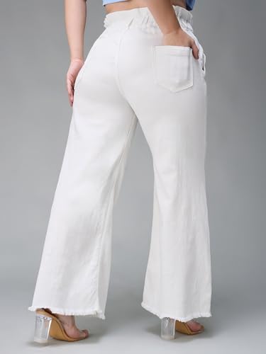 Image of Miss Chase A+ Women's Bootcut High Rise Regular-Length Stretchable Denim Shaping Jeans