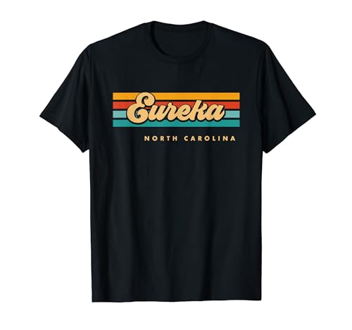 Vintage Sunset Stripes Eureka, North Carolina T-Shirt