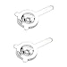 Warmhm 2 Pezzi Filtro Per Ghiaccio Colino Riutilizzabile Per Cocktail Filtro Per Barman Acciaio Inossidabile Argento immagine