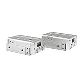 Cilindros de aire Cilindro neumático de doble varilla con mesa deslizante de aire serie MXS12, diámetro interior de 12 mm, carrera de 10-100 mm, MXS12-10 MXS12-20A/AS/AT/B/BS/BT(MXS12-100,-AT)