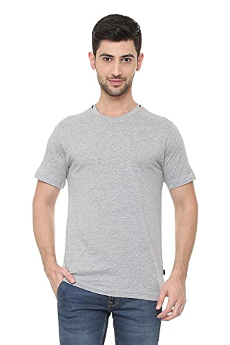 Image of Van Heusen Men Athleisure Regular Fit T-Shirt - Cotton Rich - Smart Tech, Easy Stain Release, Anti Stat, Ultra Soft, Moisture Wicking