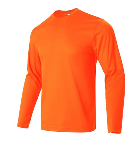 Facitisu Men Long Sleeve T Shirts Pack Quick Dry Athletic Running Activewear Workout Performance Tee Shirts3