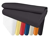 klassisches Betttuch ohne Gummizug – Einheitsgröße von 150 x 250 cm in 7 Farben erhältlich