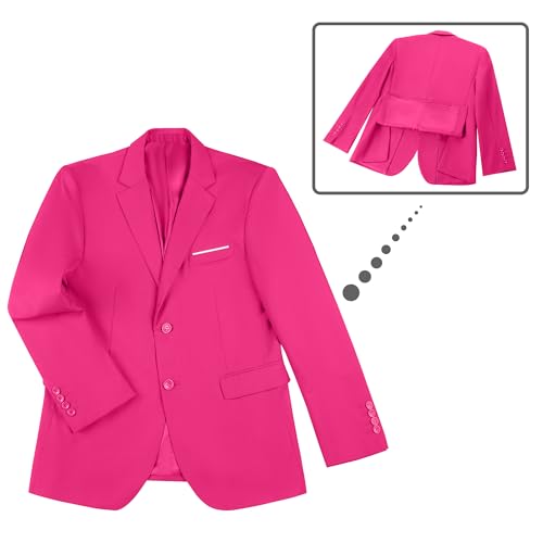 Image of Men's Slim Fit 3 Piece Suit Two Button Business Wedding Dress Tux Suit Set Jacket Vest Pants with Tie