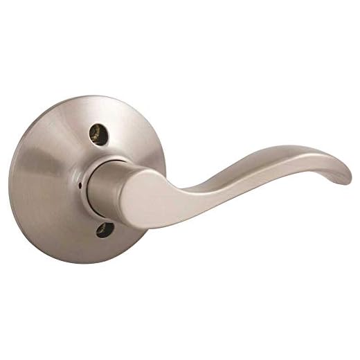Defiant 308662797 308662797 Naples Satin Nickel Right-Hand Dummy Door Lever