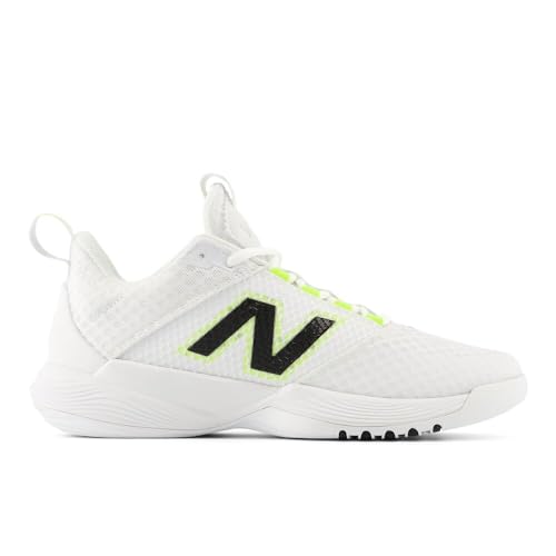 New Balance Women's FuelCell VB-01 Volleyball Shoe, White/Black/0, 5 M