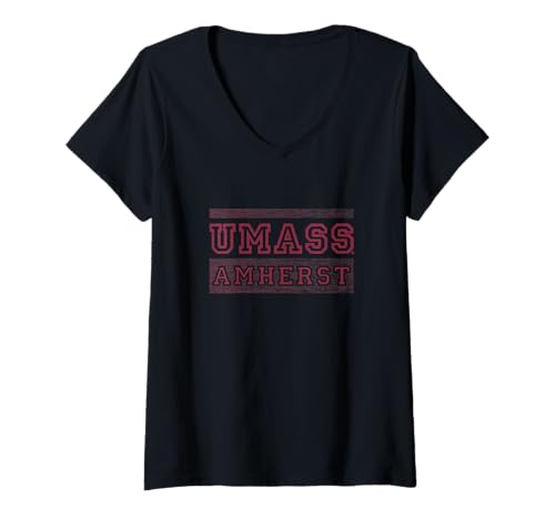Womens UMass Minutemen | Officially Licensed NCAA Merch | CQ4FN10 V-Neck T-Shirt