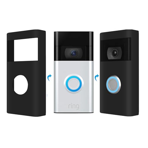 Ring Doorbell Silicone Skin Case Cover Compatible with Ring Video Doorbell 2nd Gen/Ring Battery Video Doorbell Plus-Protect Your Ring Video Doorbell from Direct Infringement of Sun Glare Weather & UV