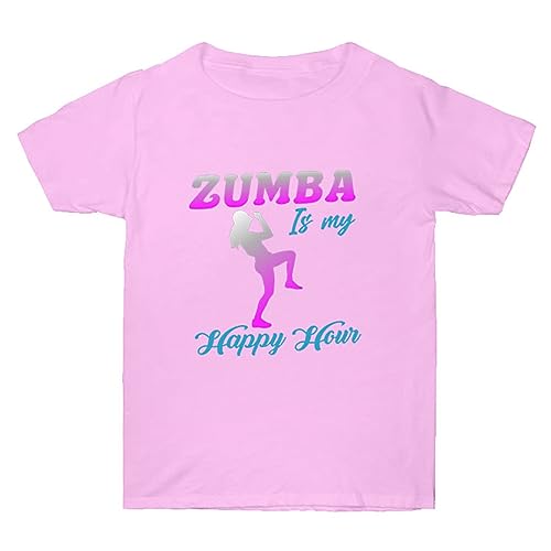 Estampado gráfico de Verano para Mujer Camiseta Zumba Cuello Redondo Camisetas de Manga Corta Tops tee para Entrenamiento de Gimnasio de Baile