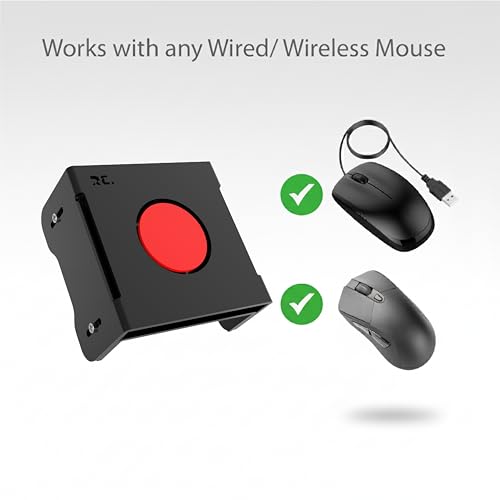 Image of ROTOCHEESE RC Mechanical /Physical Mouse jiggler, 100% undetectable, Non USB and Wireless, Driver Free Mouse Mover for Work from Home, 1 Year Battery Backup.