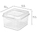 Sterilite 12-Pack FlipTop Stackable Square Small Storage Bin with Hinging Lid, Clear
