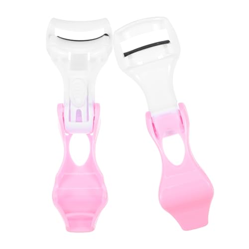 WOFASHPURET 2pcs Push Type Eyelash Curler Makeup Tool Beauty Eyelash Clips for Women Portable Heat Easy to Use for Perfect Lashes