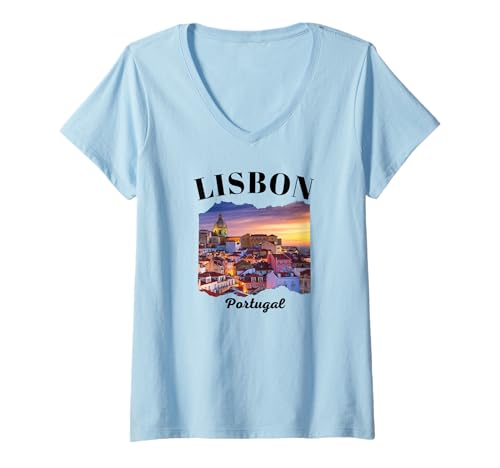 Mujer Lisboa Camiseta Cuello V