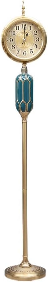 Grandfather Clock European Floor Vintage Clock Time Living Room Decoration High Standing Mute Sweep Stopwatch Home Grandfather Alarm