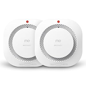 MEEHHEY Smoke Alarms for Home, Smoke Alarm with 10 Years Life, Optical Fire Alarms for Home with LED Indicator and 80dB Audible, Smoke Detector Supplied with Fixing Kit Fully Certified