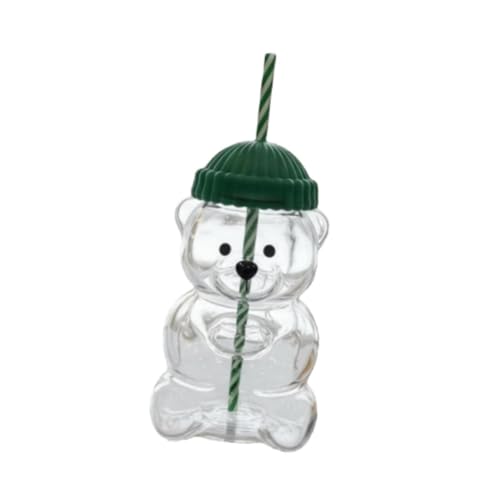 Image of ATORSE Bear Glass Cup Drink Bottle Adorable Drinking Cup for Kitchen Party Home Bar Home & Garden | Kitchen, Dining & Bar | Kitchen Storage & Organization | Food Storage Containers