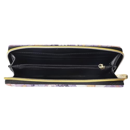 COEQINE Beach Sea Turtle Printed Wallets for Women,Multiple Card Slots Ladies Long Wallet PU Leather Card Holders4