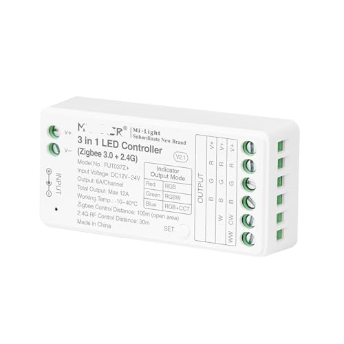 Récepteur LED FUT037Z commutateur universel Zigbee 3.0 pour éclairage RVB+CCT