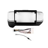 KUNFINE Autoradio Navigation Android Radio Cadre de Montage Masque Bracket avec Faisceau de câbles Spécialement conçu pour Hyundai Venue 2019 2020 2021 LHD