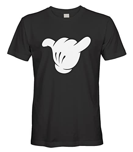 Amazon.com: Men's Cartoon Glove Mickey Shaka Hand Sign T-Shirt
